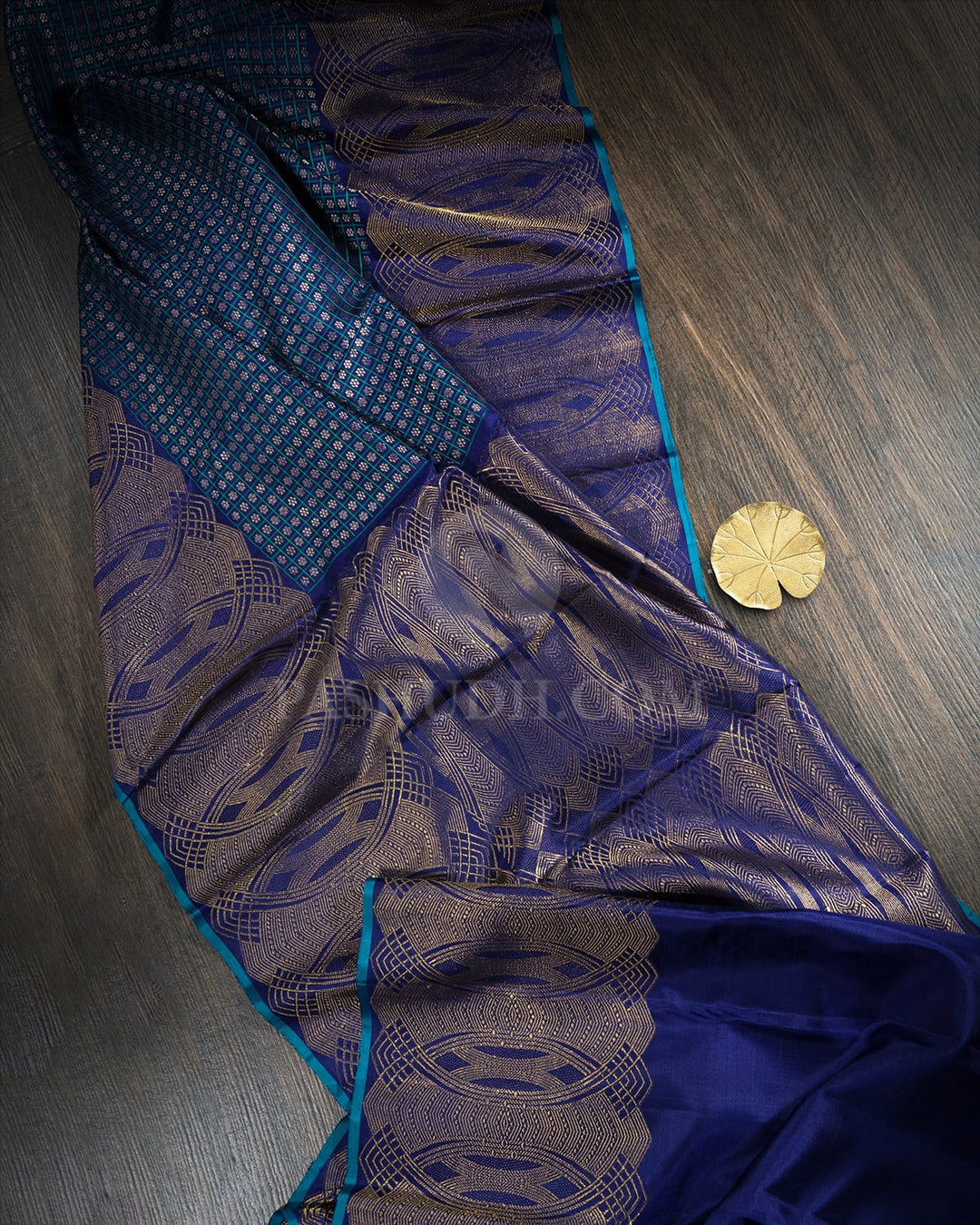 Midnight Blue Kanjivaram Silk Saree-S1749(B)