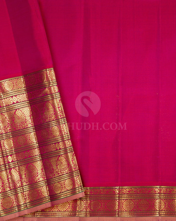 Mustard Yellow Kanjivaram Silk Saree-S1236(G)