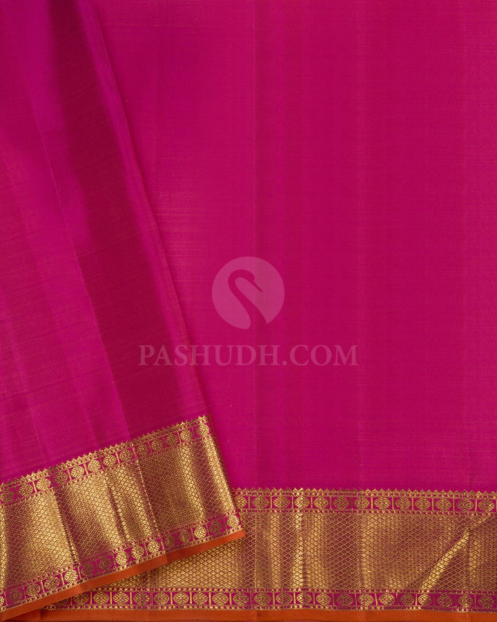 Mango Yellow Meenakari Kanjivaram Silk Saree-S1718(B)