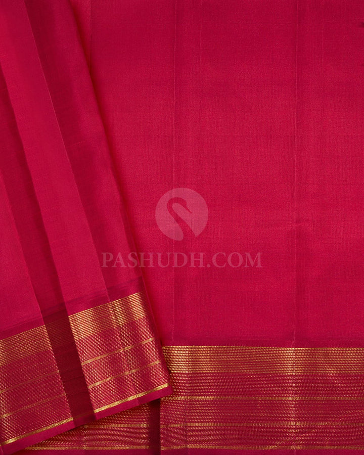 Half White Kanjivaram Silk Saree-S1567(C)