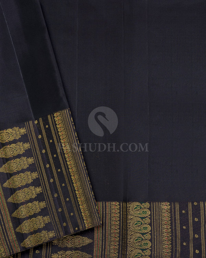 Dual Shaded Honeycomb Kanjivaram Silk Saree-S1821(A)