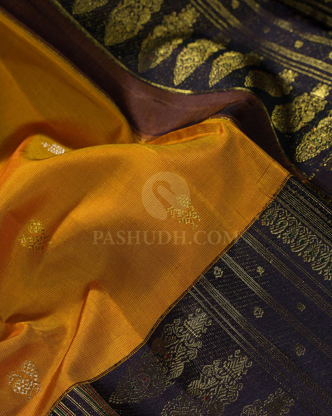 Dual Shaded Honeycomb Kanjivaram Silk Saree-S1821(A)