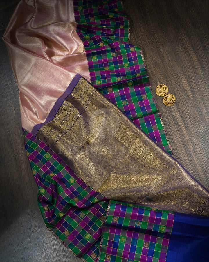 Baby Pink Paalum Pazhamum Kanjivaram Silk Saree-S1552(B)