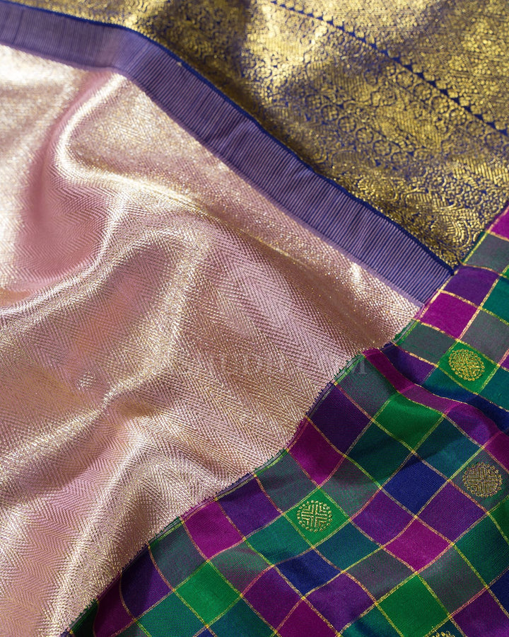 Baby Pink Paalum Pazhamum Kanjivaram Silk Saree-S1552(B)