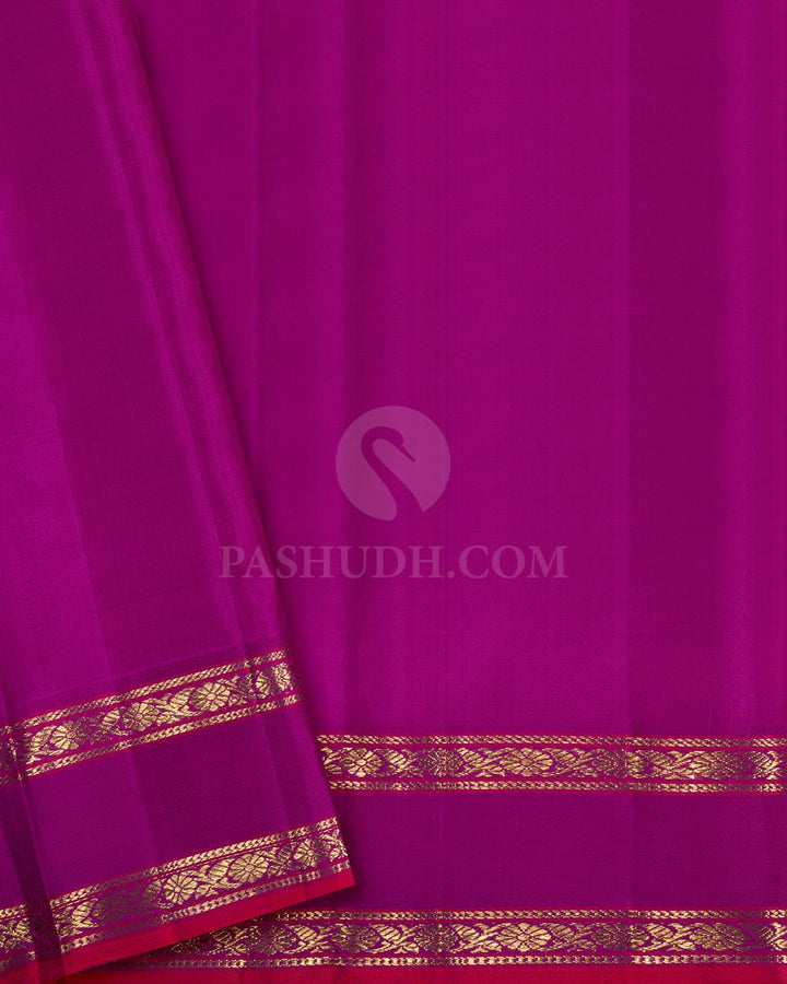 Deep Purple Kanjivaram Silk Saree-S1717(C)
