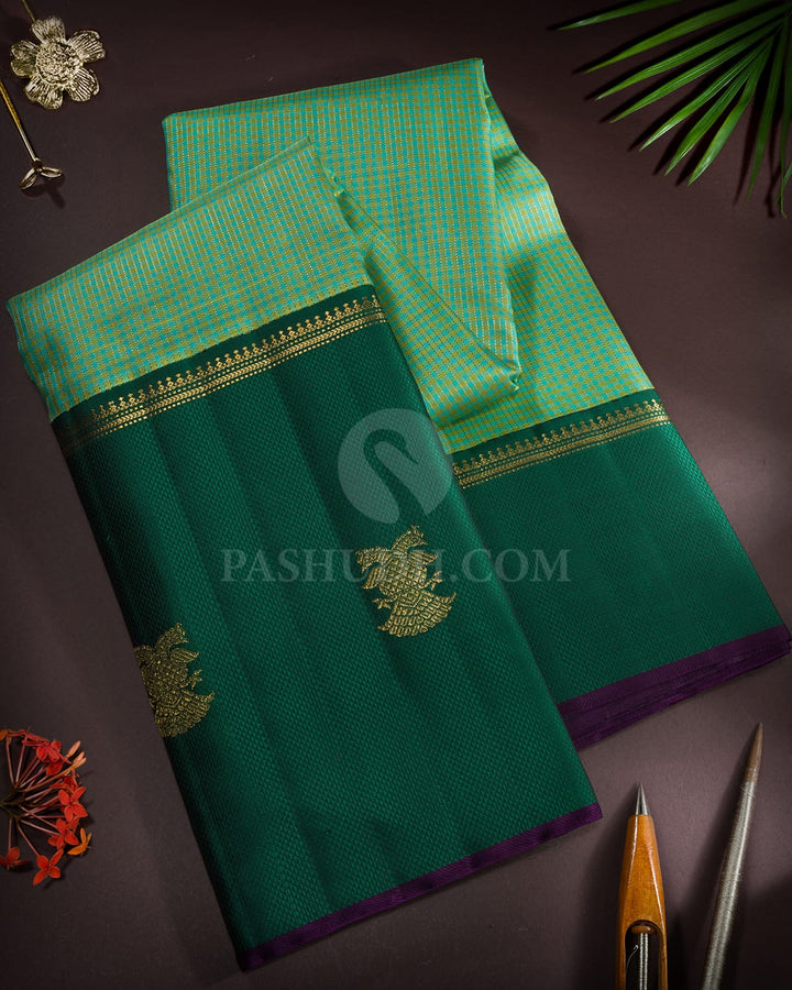 Parrot Green Kanjivaram Silk Saree-S1813(A)