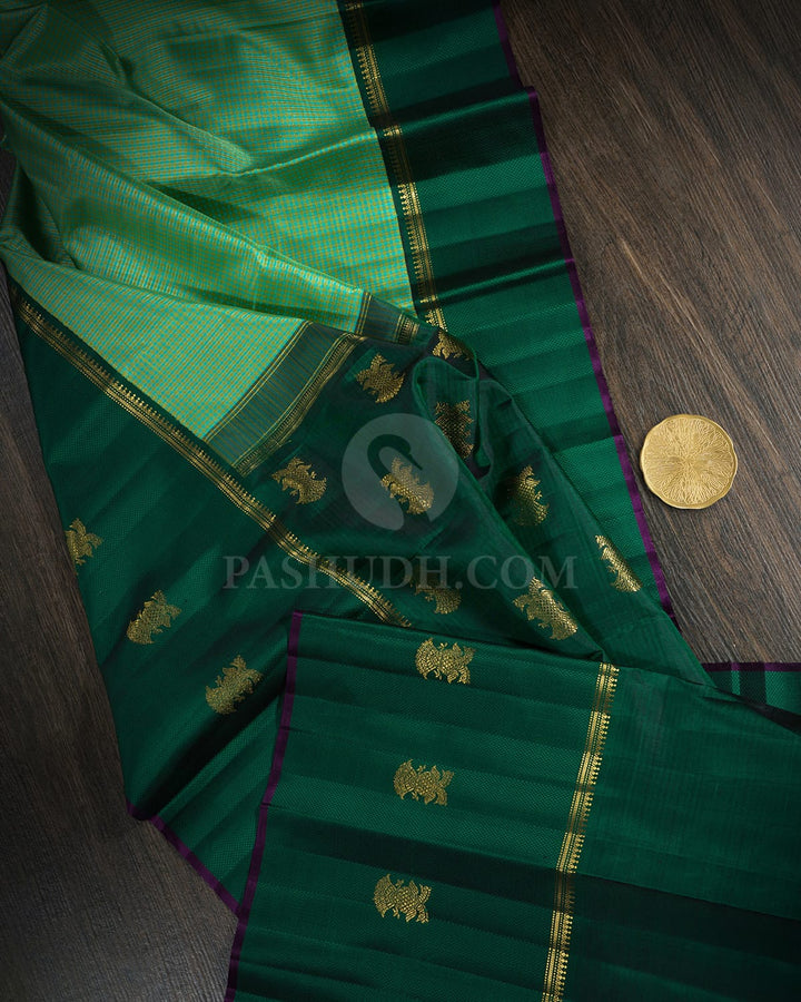 Parrot Green Kanjivaram Silk Saree-S1813(A)