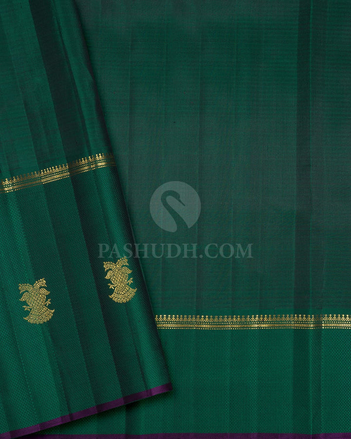 Parrot Green Kanjivaram Silk Saree-S1813(A)