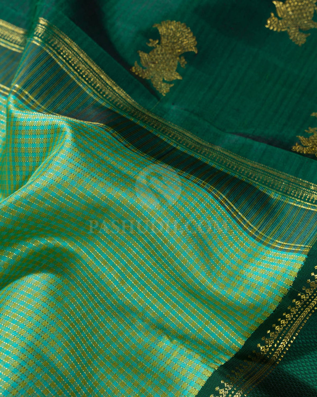 Parrot Green Kanjivaram Silk Saree-S1813(A)