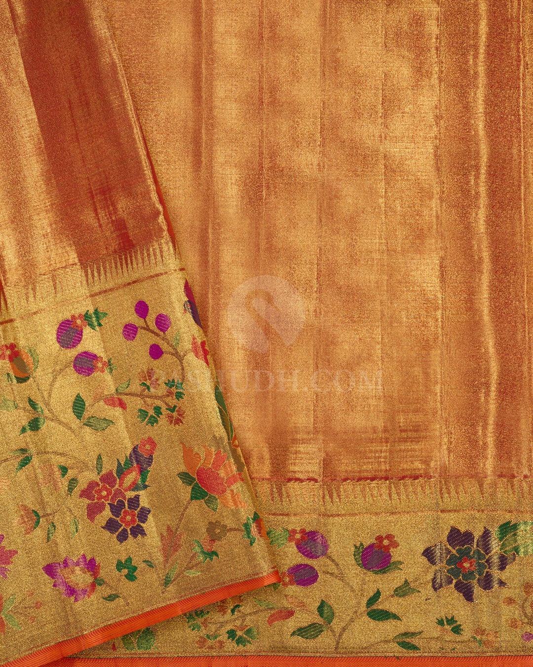 Red Tissue Kanjivaram Silk Saree-S1822(A)