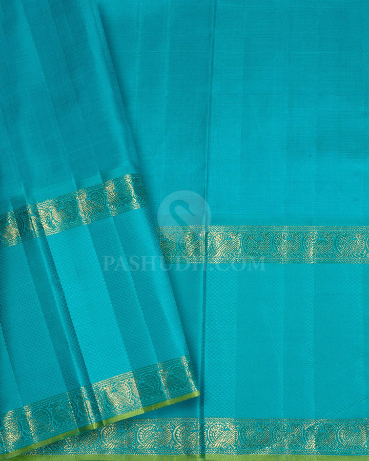 Mustard Yellow Semi Tissue Kanjivaram Silk Saree-S1810(A)