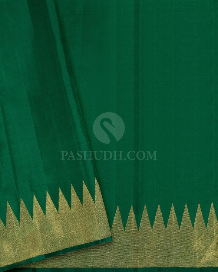 Rani Pink Meenakari Pure Zari Kanjivaram Silk Saree-P227(A)