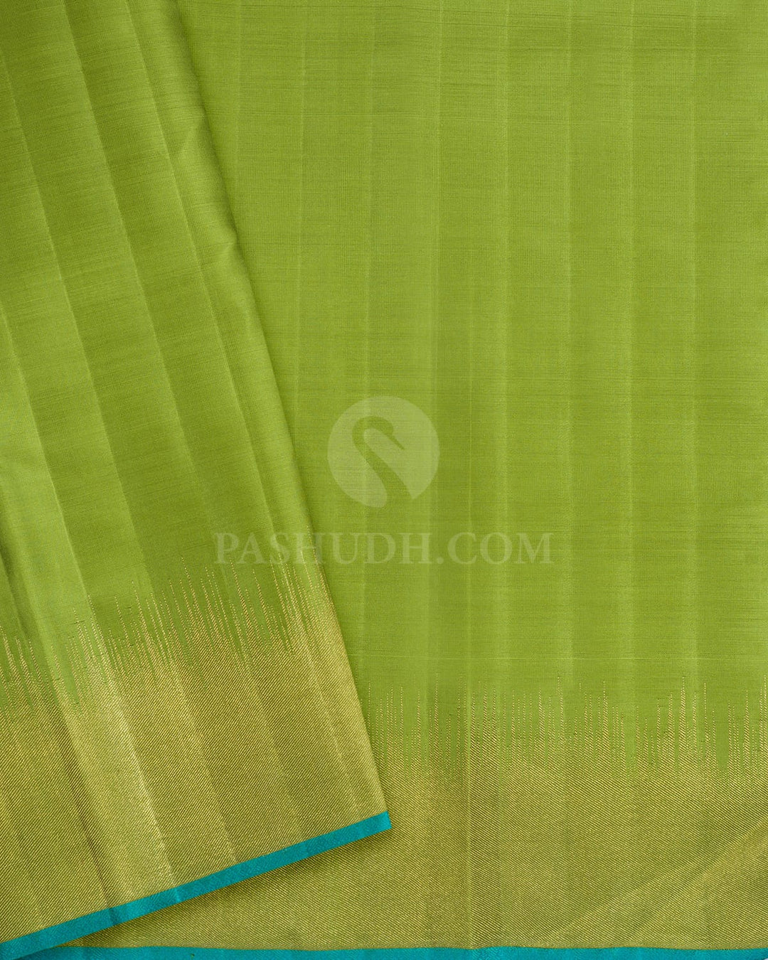 Parrot Green Jamdani Kanjivaram Silk Saree-S1819(A)
