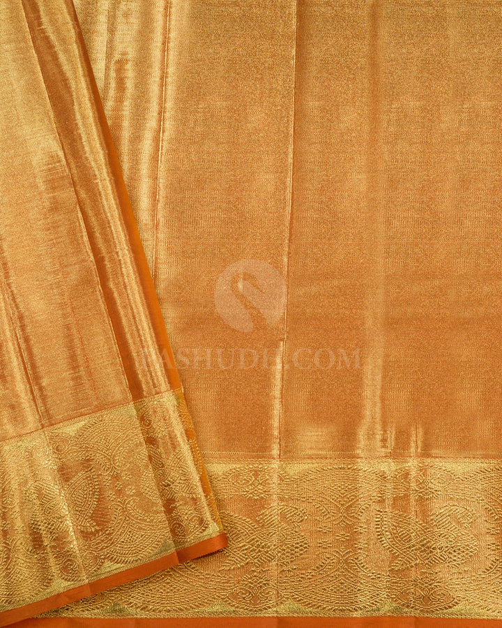 Sage Green Zari Tissue Kanjivaram Silk Saree-S1808(A)