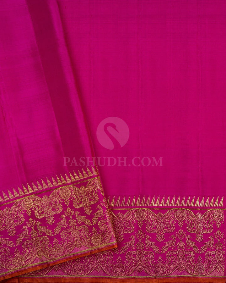 Multicolored Checks Kanjivaram Silk Saree-S1680(C)