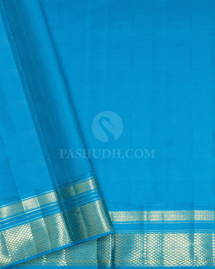 Navy Blue Kanjivaram Silk Saree-D711(B)