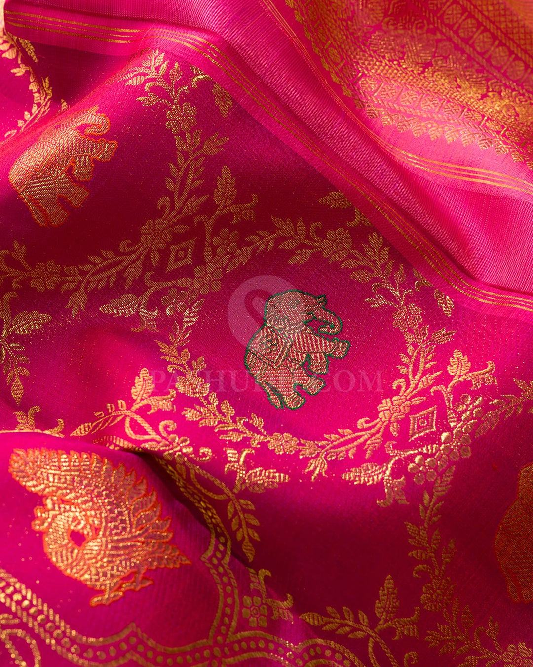 Reddish Pink Kanjivaram Silk Saree-S1816(B)