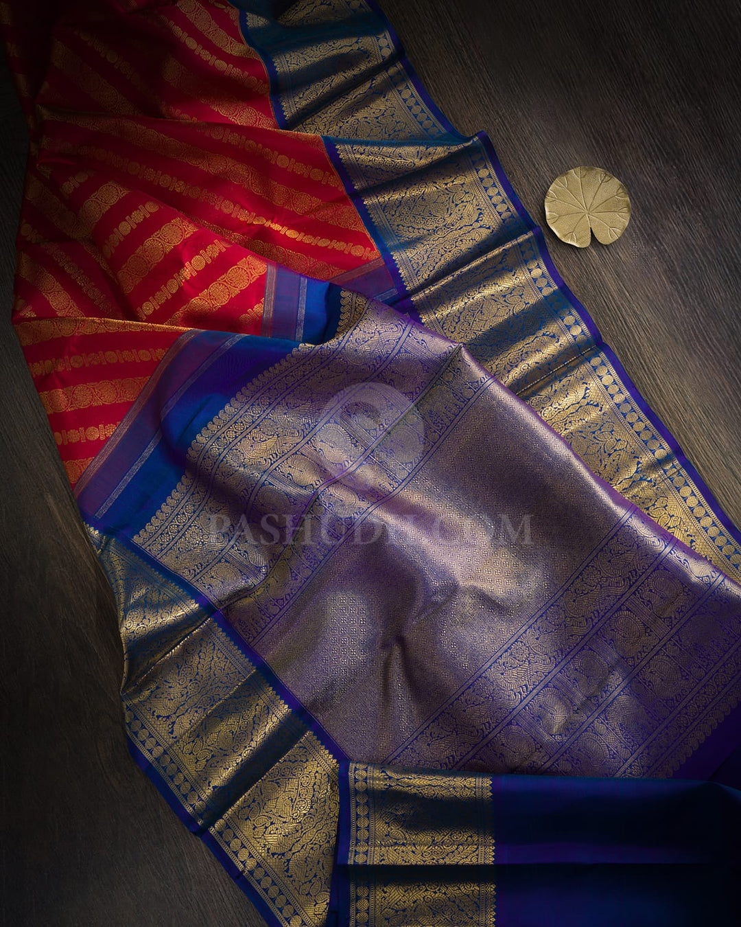 Kumkum Red Traditional Kanjivaram Silk Saree-SP465