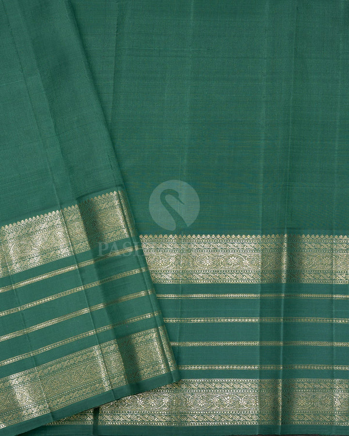 Cream Linen Kanjivaram Silk Saree-AK27