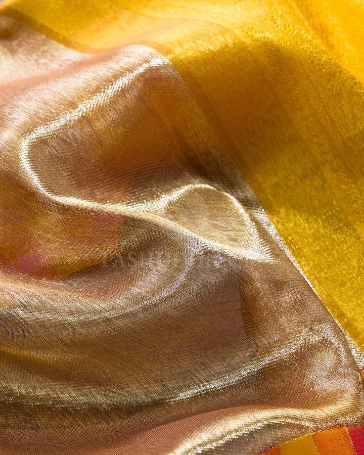 Mauve Organza Shimmer Kanjivaram Silk Saree-S1780(B)