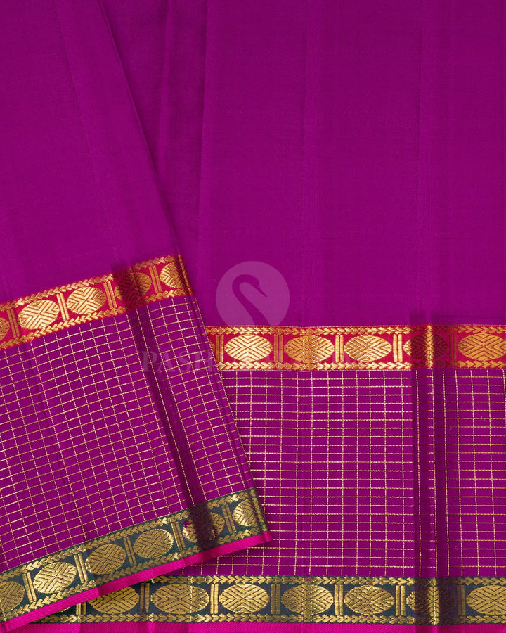 Sky Blue Organza Shimmer Kanjivaram Silk Saree-S1781(B)