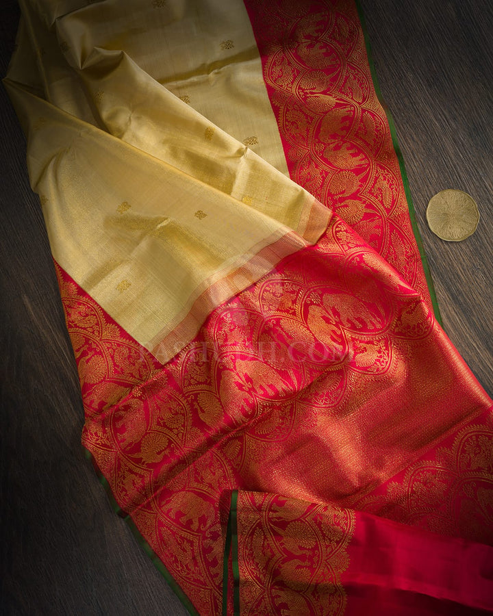 Golden Silk Shimmer Kanjivaram Silk Saree-S1514(C)