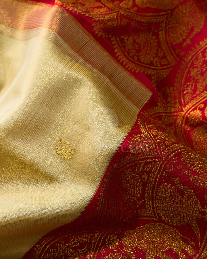Golden Silk Shimmer Kanjivaram Silk Saree-S1514(C)