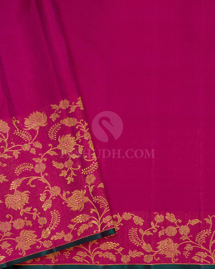 Mango Yellow Kanjivaram Silk Saree-S1070(O)