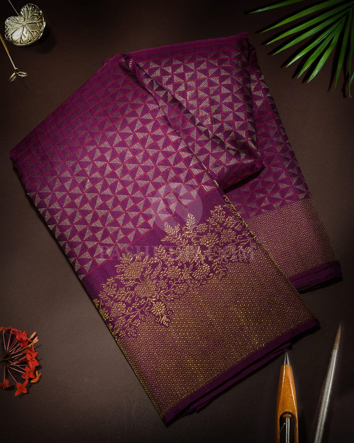 Purple Kanjivaram Silk Saree-S1790(B)