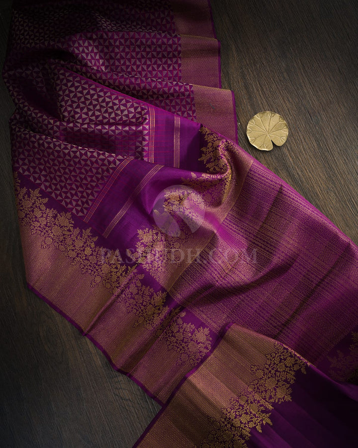 Purple Kanjivaram Silk Saree-S1790(B)