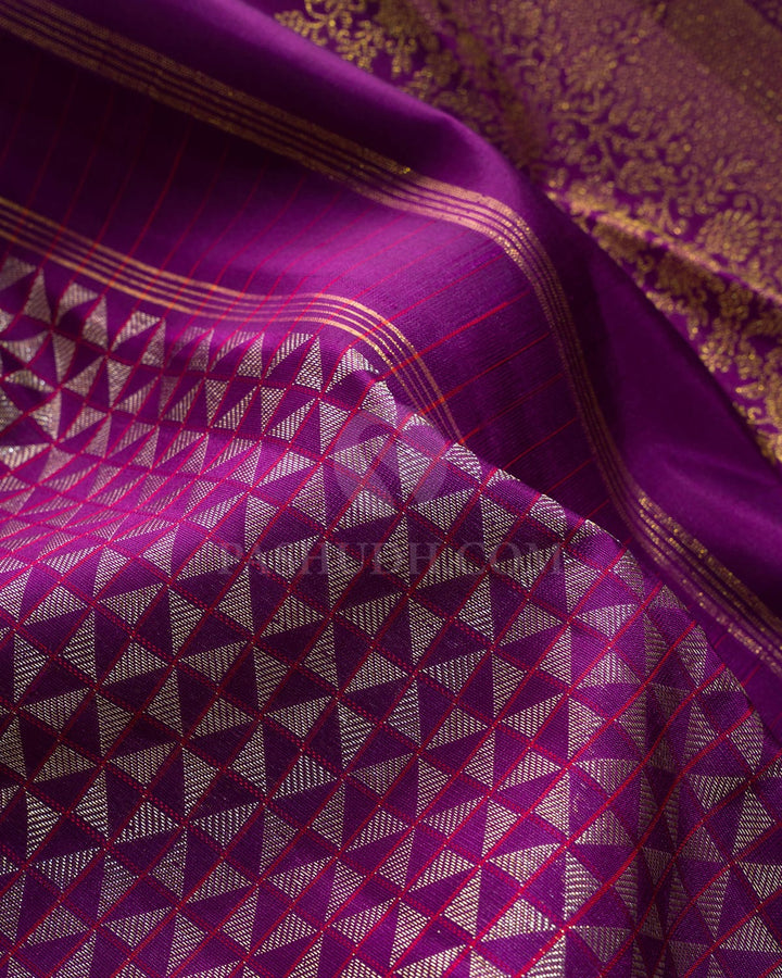 Purple Kanjivaram Silk Saree-S1790(B)