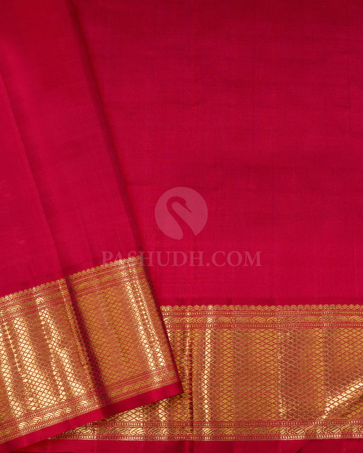 Bottle Green Meenakari Kanjivaram Silk Saree-S1823(B)