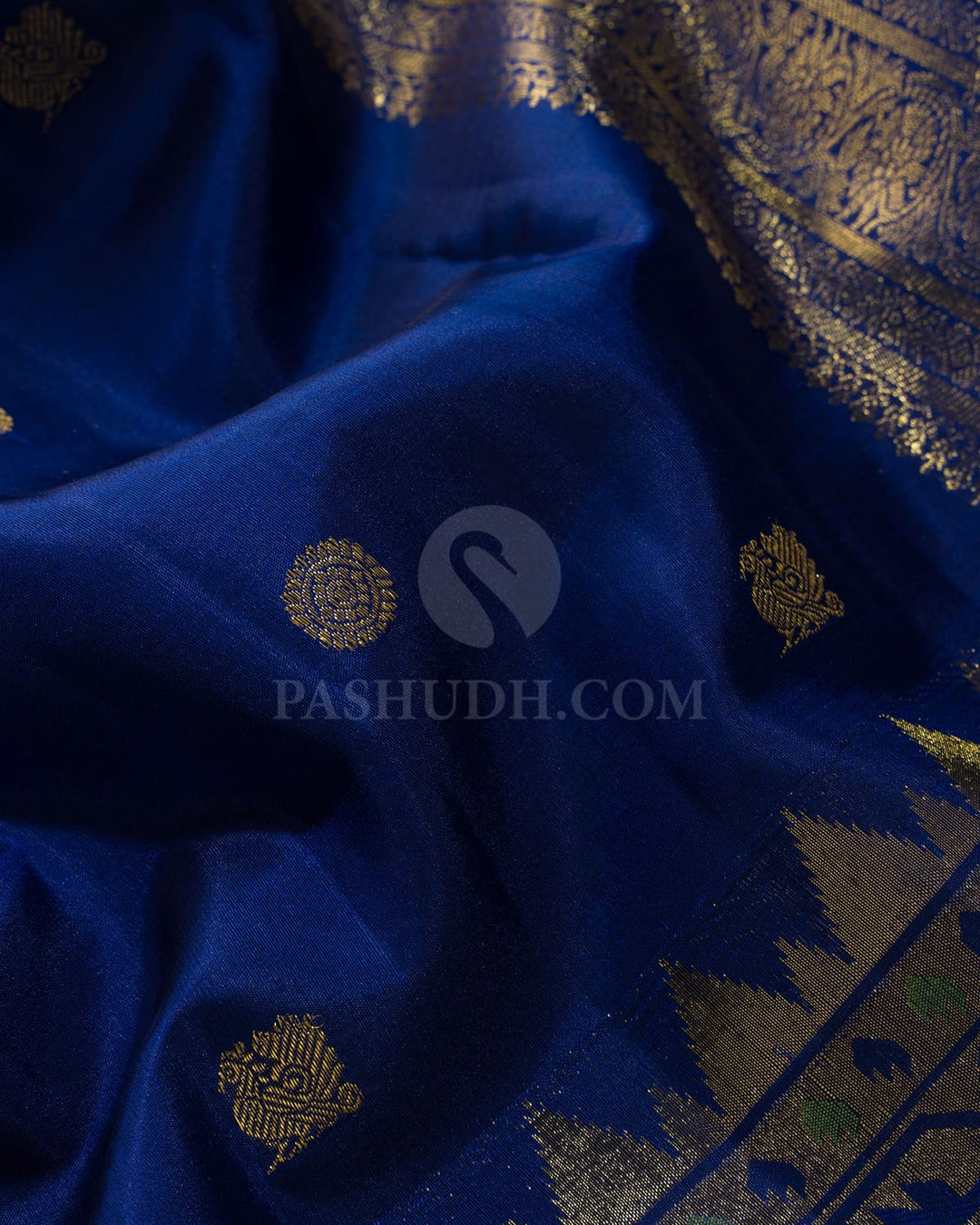 Deep Blue Paithani Kanjivaram Silk Saree-S1772(D)
