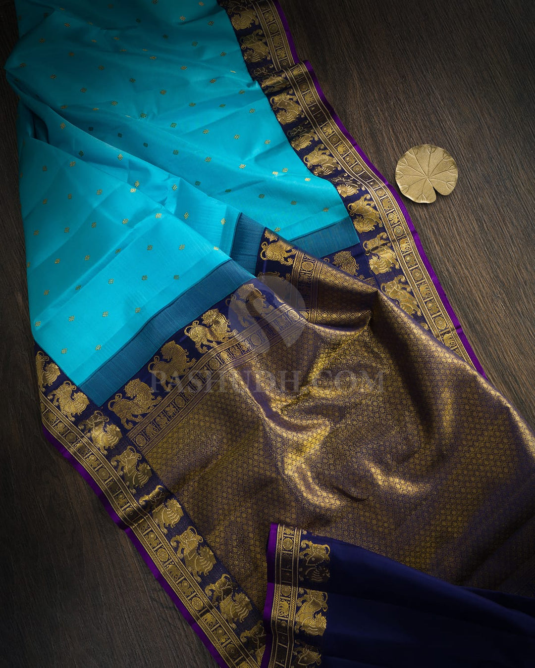 Sky Blue Kanjivaram Silk Saree-S1798(B)