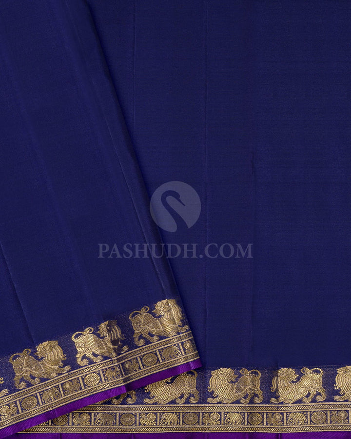 Sky Blue Kanjivaram Silk Saree-S1798(B)