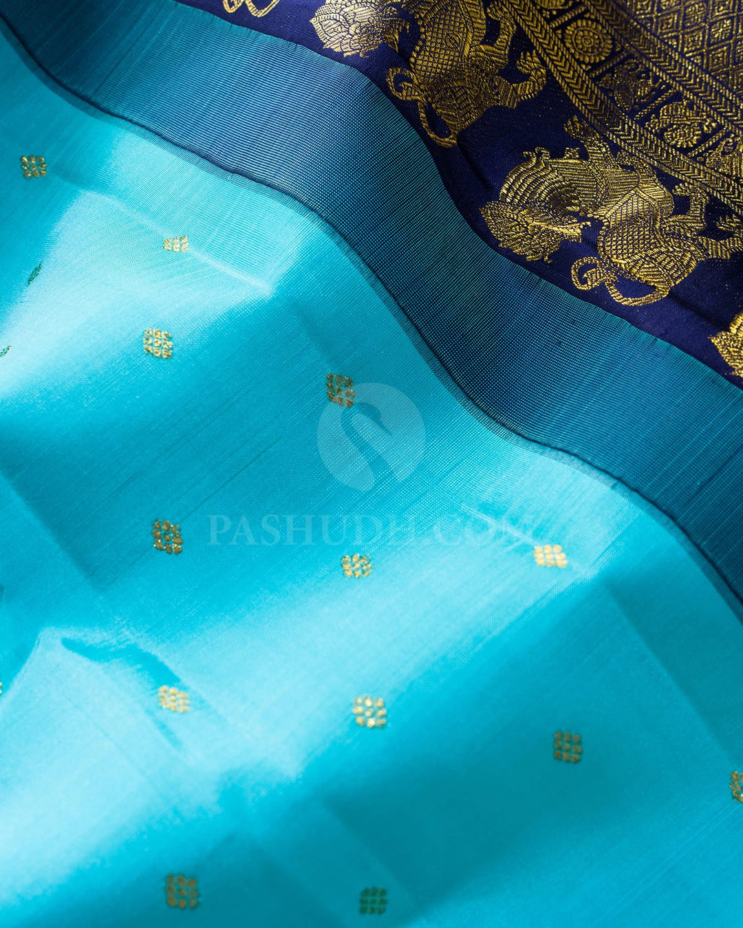 Sky Blue Kanjivaram Silk Saree-S1798(B)