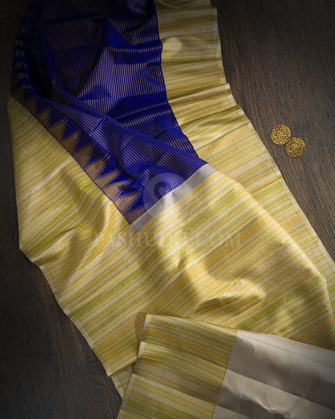 Midnight Blue Kanjivaram Silk Saree-S1828(A)