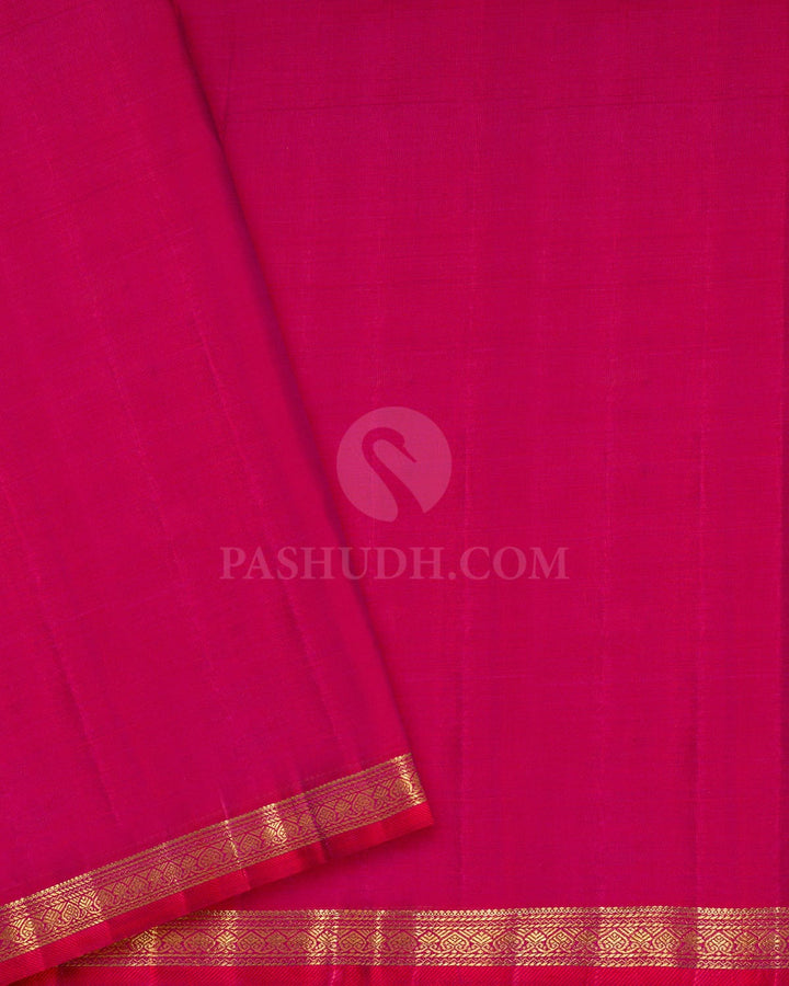 Onion Pink Silk Shimmer Kanjivaram Silk Saree-S1830(A)