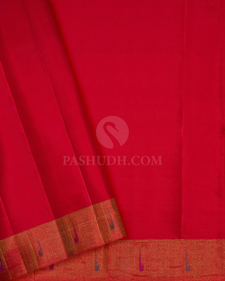 Navy Blue Paithani Kanjivaram Silk Saree-S1834(A)