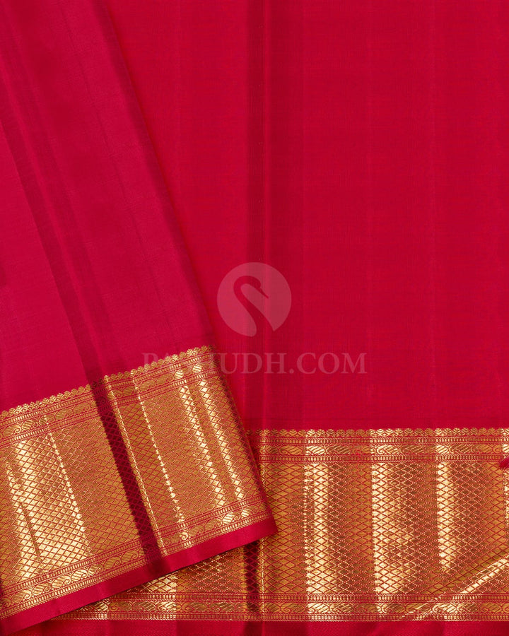 Cream Meenakari Kanjivaram Silk Saree-S1823(A)