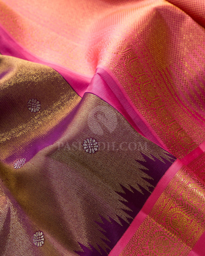 Dark Purple Traditional Kanjivaram Silk Saree-S1673(D)