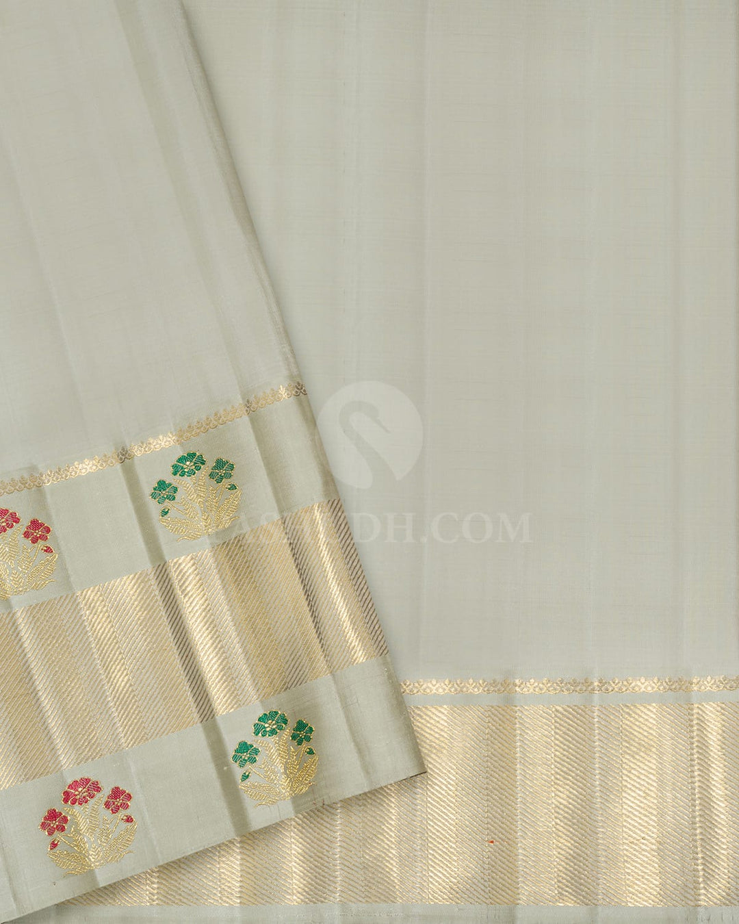 Orange With Rani Pink Meenakari Kanjivaram Silk Saree-S1728(C)