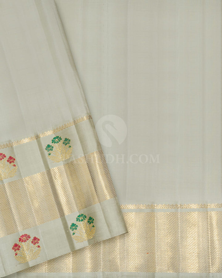 Orange With Rani Pink Meenakari Kanjivaram Silk Saree-S1728(C)