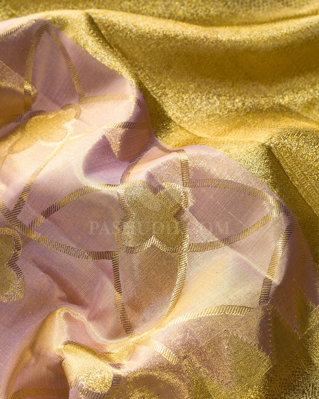 Baby Pink Tissue Kanjivaram Silk Saree-S1814(B)