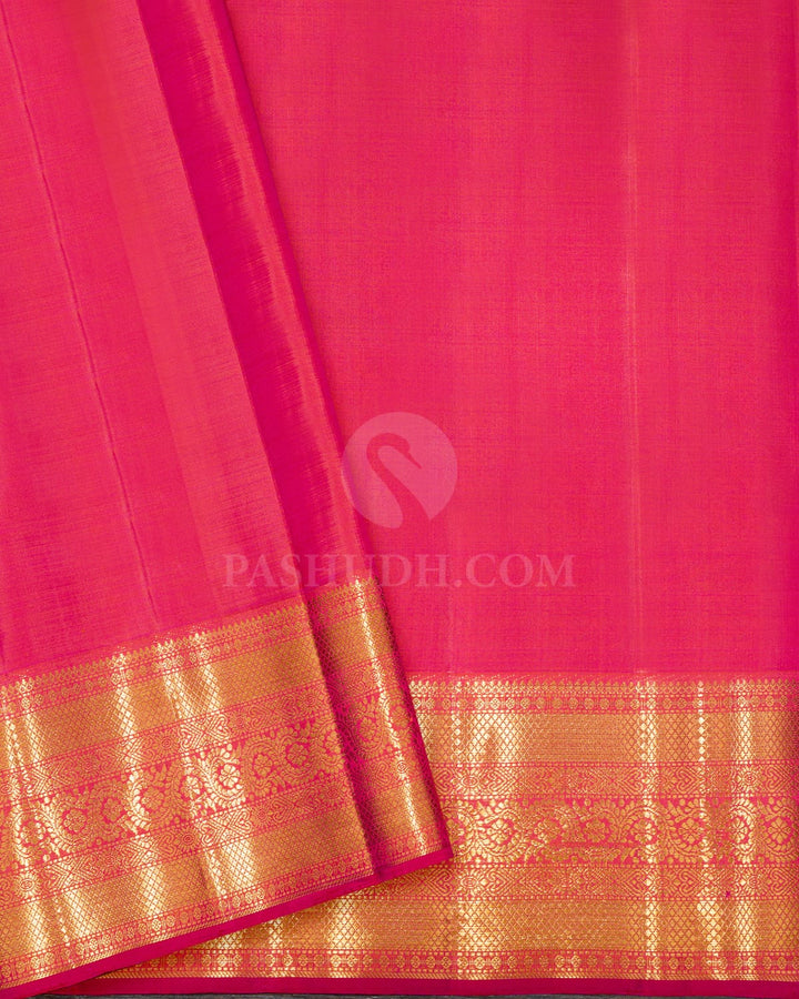 Dual Shaded Green Rangkat Kanjivaram Silk Saree-S1841(A)