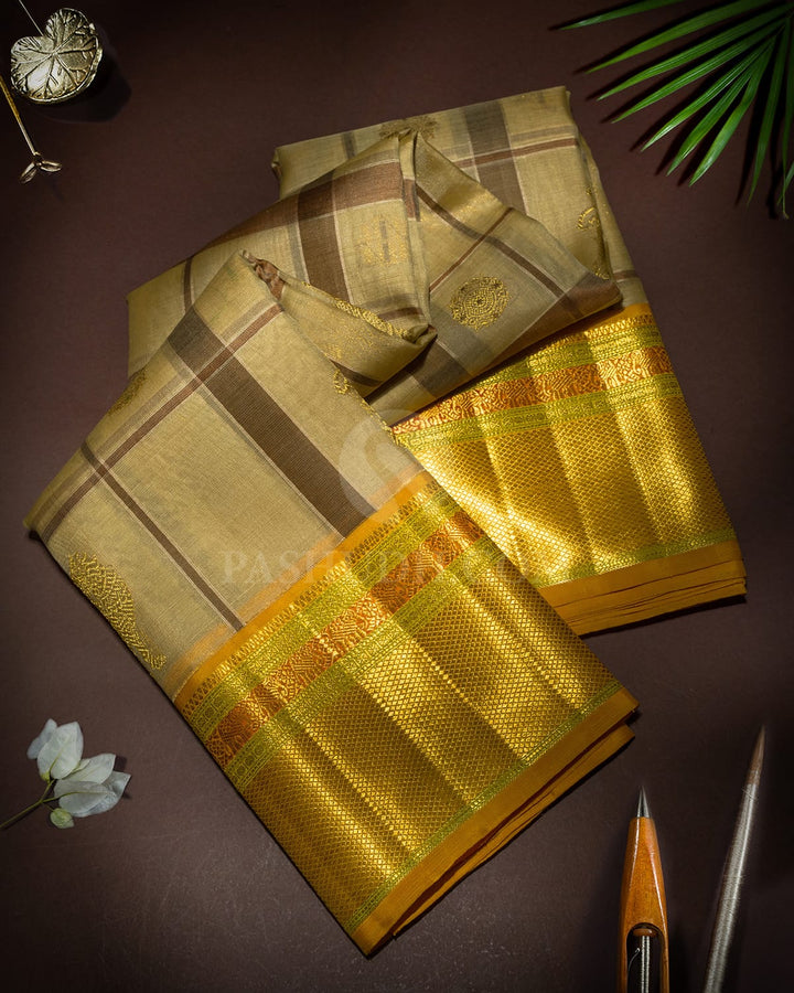 Tussar Organza Traditional Kanjivaram Silk Saree-S1837(A)