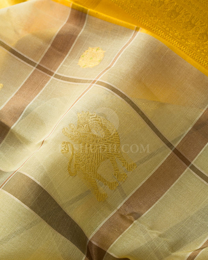 Tussar Organza Traditional Kanjivaram Silk Saree-S1837(A)