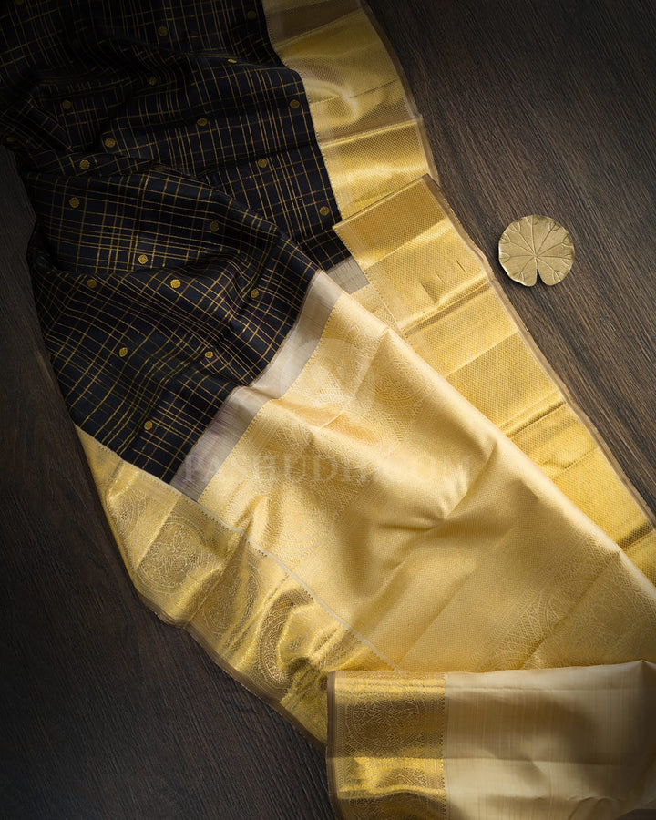 Black Traditional Kanjivaram Silk Saree-S1842(A)