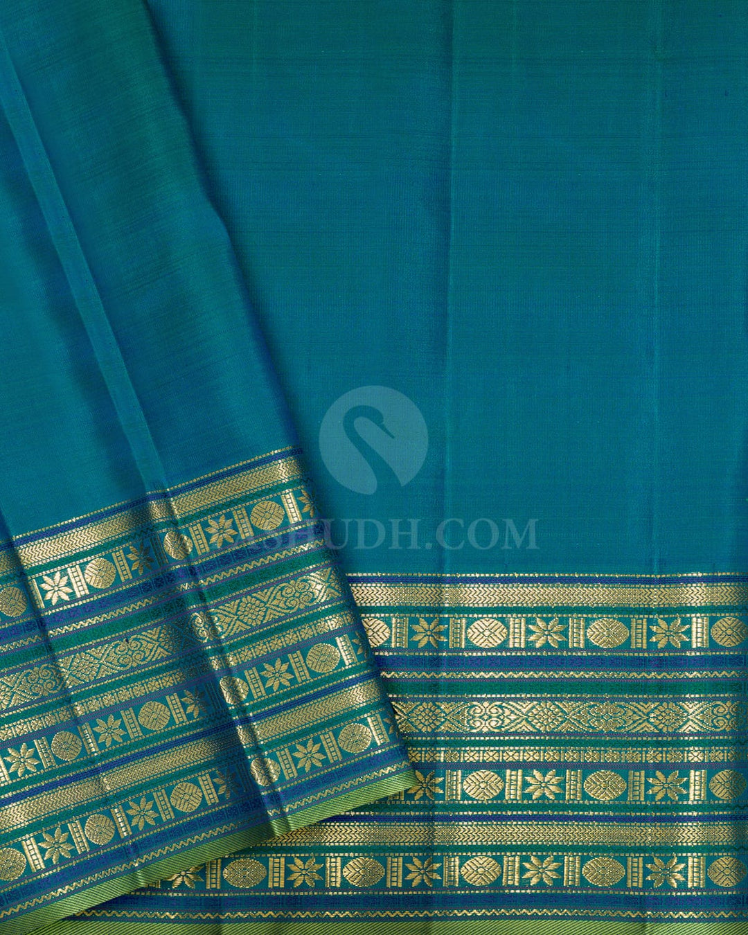 Ink Blue Traditional Kanjivaram Silk Saree-S1062(S)