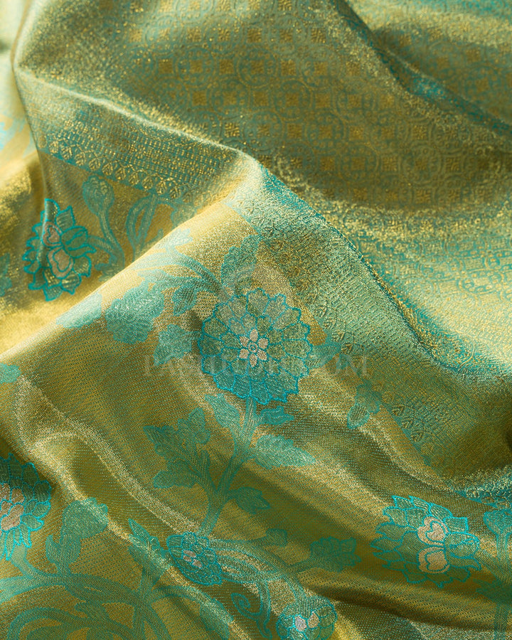 Green Tissue Kanjivaram Silk Saree-S1817(B)